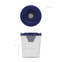 Стакан непроливайка  одинарный Classic, синий