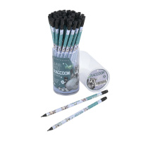 Карандаш ч/гр BV "Kids. Енот" грифель 3мм, пластик.корпус, с ластиком, НВ