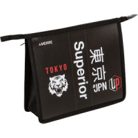 Папка д/тетрад. А5 (243x200x80) 1отд. молния сверху, пластик"Superior"