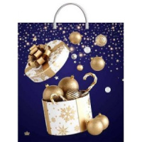 Пакет 44*40см (100мк) с пластиковой ручкой "Эмоции праздника" ПВД