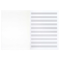 Тетрадь для нот А4 32л., вертик., скоба "Рок гитара"