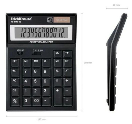 Калькулятор настольный проф. 12 разр.  KC-500-12
