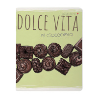 Тетрадь А5 48л кл. Альт "Шоколадное настроение" мат.лам., бел.100%