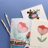 Ручка в футляре "Dolce Vita. Лепестки. Винтаж" шарик., 0,7мм, металл., синие чернила