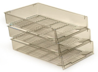 Лоток д\бумаг гориз. Престиж дымчатый