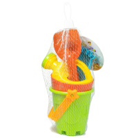 Набор игрушек. "Песочный замок" ведерко,лопатка,1 форма,лейка, в сетке