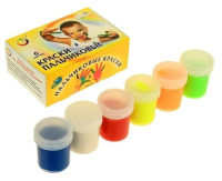 Краски пальчиковые  6цв. 240мл. Азбука цвета, комбинированные