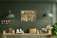 Пазлы 1000 элементов  470*670мм. "Вкус азиатской жизни"