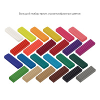 Пластилин 24цв 480гр. Мультики, со стеком, карт.упак.