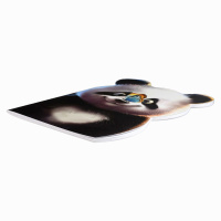 Блокнот 180*255мм  40л скоба "Радостная панда" точка, фигурн.вырубка