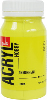 Краска акрил. "Акрил-Хобби" 100 мл, лимонная