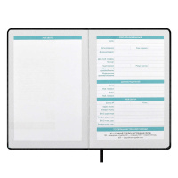 Планинг школьный обл. кожзам, тв.пер. "Плонже черный" ляссе, 80 л.