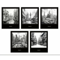 Тетрадь А5 48л кл. Альфа-Тренд "Города" твин УФ-лак, белизна 100%