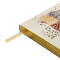 Ежедневник недат. А5 128л., мягк.обл., иск.кожа "Любовь, как она есть" ляссе