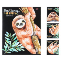 Тетрадь А5  96л кл. Проф-Пресс "Ленивец-1"