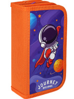 Пенал 3 отд. (190*105*55) молния, лам.картон "Космический герой"