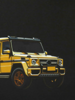 Папка А4 (334*260*80) с ручками, молния, пластик "Следы от шин"