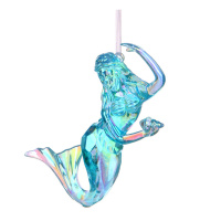 Подвесное украшение 12 см "Русалка" пластик, 2 цвета