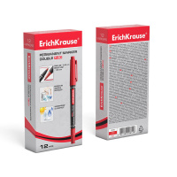 Маркер перманентный двухсторонний  0,45мм и 1,65мм , красный