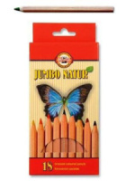 Карандаши цвет. Jumbo 12цв "Jumbo natur" 10мм
