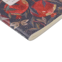 Записная книжка А6  60л. кож.зам., мягк.пер. "Гранат" лин.