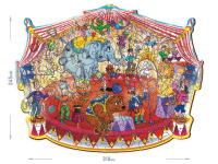 Пазлы фигурные 106 элемента FUN ART collection. Цирк 6+