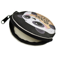 Кошелек для банкнот и монет Феникс+ "Панда" 9*9см, кожзам., молния