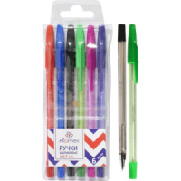 Набор ручек шар. Attomex   6 цв., 0,7мм