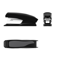 Степлер ЕК №24/6 до 20л. ELEGANCE Half-Strip черный