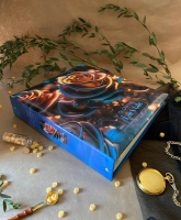 Фотоальбом магнитный 50л  23*28см кольца, Liquid metal. Flowers 2