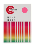 Бумага А4 цветная  50л Color Code НЕОН, малиновая
