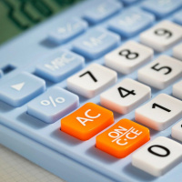 Калькулятор  12 разр. Deli  настольный, голубой EM210F