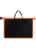 Папка А4 (335*235*10) с ручками, молния, пластик "Будь сильным!"