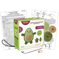 Набор для вязания игрушки "Позитивное авокадо" 14+