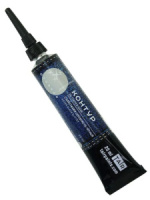 Контур по ткани 20 мл, серебристо-черный с блестками