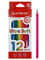 Карандаши цвет. 12цв  Acmeliae Ultra Soft  мягкие, грифель 3,3мм