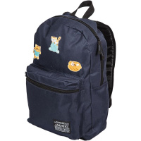 Рюкзак подростковый 40*29*17см deVENTE "Funny Cats", 1 отд, 1 пер.карм, вышивка, темно-синий