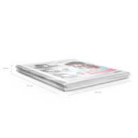 Тетрадь А4  на спирали 80л кл "MyDesign" , пластик. обложка, ассорти