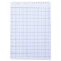 Блокнот А5  80л  "METALLIC Фиолетовый" кл., спираль, бумвинил