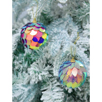 Подвесное украшение  8 см "Ассорти" сине-голубой, 6 видов