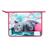 Папка д/труда А4 (335*240*85) 2отд. молния сверху, Софт-тач "Я прелесть"