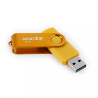 Флеш-драйв   4 GB USB 2.0 Smartbuy Twist Yellow