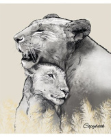 Тетрадь А5 48л кл. Альфа-Тренд "Тотемные животные" выб.твин УФ-лак, белизна 100%