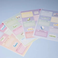 Наклейки на тетрадь "Предметные" 41шт.