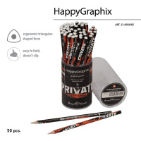 Карандаш ч/гр BV HappyGraphix. Keep Away. Private НВ