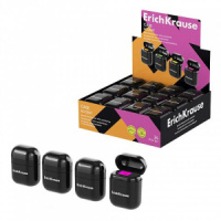 Точилка пласт. с контейнером  1 отв. Case, Accent, ассорти