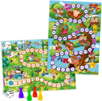 Игра с фишками. "Для малышей 2в1. Котики+Совушки"