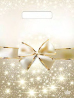 Пакет 40*31см (60мк) с вырубной укрепл. ручкой "Изысканный бант" ПВД