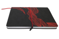 Записная книжка А5 кожзам, мягк.пер., 128л. "Floral" ляссе, резинка