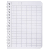 Блокнот А6  80л гребень "SoloMatte. Шафран" клетка, софт-тач, перф.на отрыв